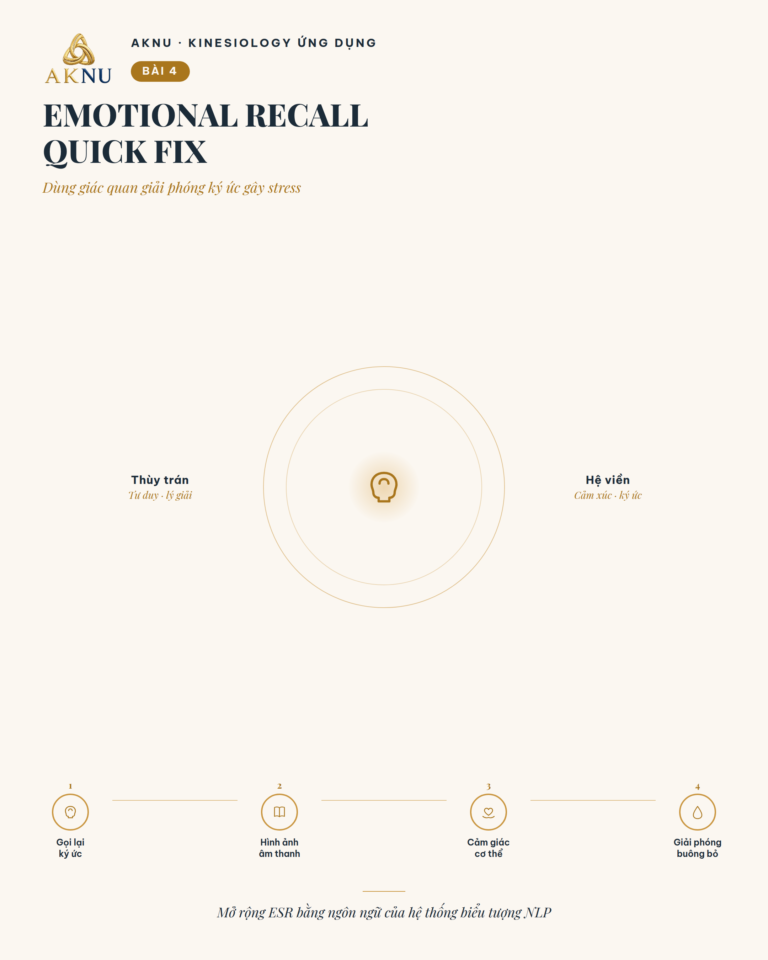 Stress bài 4: Emotional Recall Quick Fix nâng cao, dùng các kênh giác quan để giải phóng ký ức gây stress